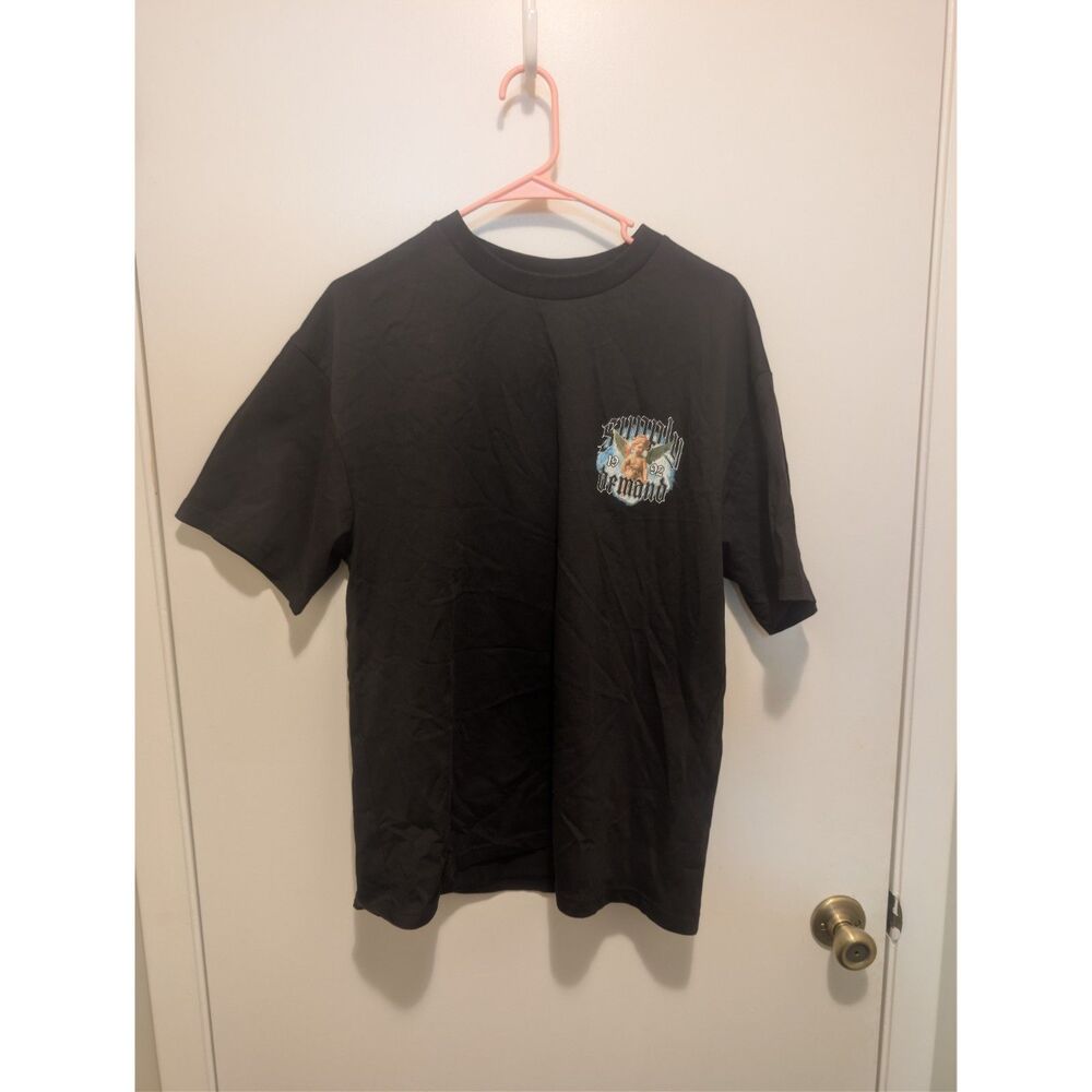 Supply & Demand NYC Men's Medium Black Graphic T-Shirt Brooklyn 1992 Cherub